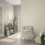 Noordwand behang topchic tone on tone diamonds metallic beige - afbeelding 1