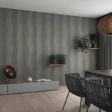 Noordwand behang topchic stripes effect metallic grijs - afbeelding 1