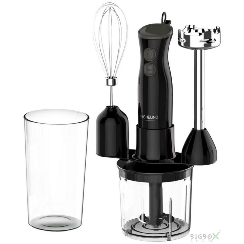 Michelino staafmixer set 6-delig zwart