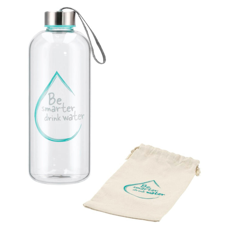 Xavax glazen drinkfles water power 1 l turquoise