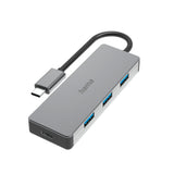 Hama usb-c-hub 4-poorts usb 3.2 gen2 10 gbit s alu - afbeelding 1