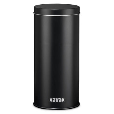 Xavax koffiepad-blik voor bewaren van 20 senseo-pads etc. metaal zwart