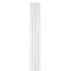 Hama kabelgoot zelfklevend halfrond 100x1.1x1 cm 4 stuks pvc wit