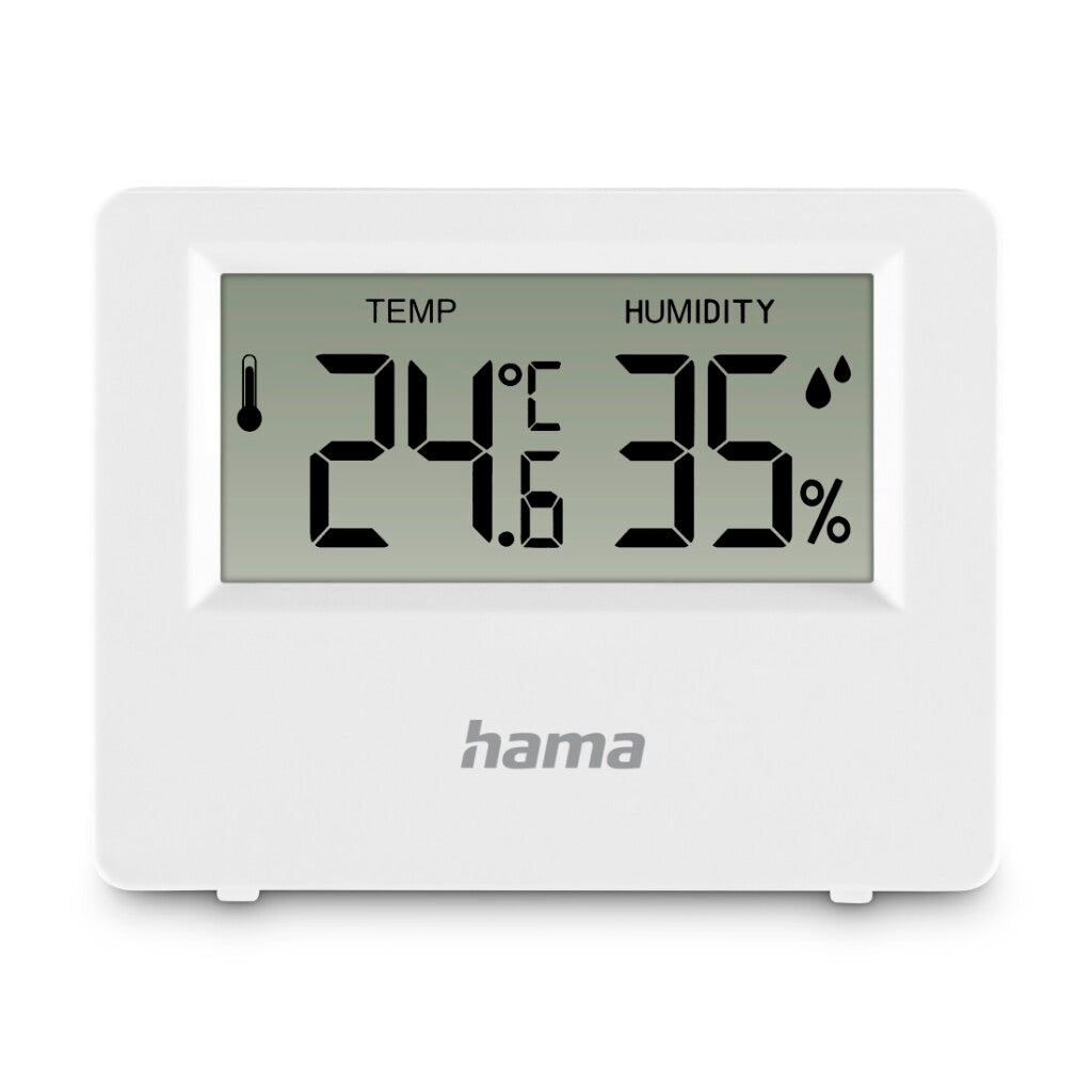 Hama thermometer + hygrometer voor binnen en buiten wit