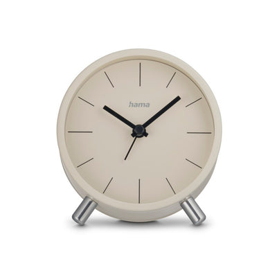 Hama dcf wekker flores tikt niet grijs beige