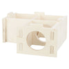 Trixie knaagdierenhuis 3 kamers 30x12x30 cm hout