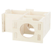 Trixie knaagdierenhuis 3 kamers 30x12x30 cm hout - afbeelding 3