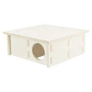 TRIXIE TRIXIE Knaagdierenhuis 4 kamers 25x10x25 cm hout - afbeelding 1