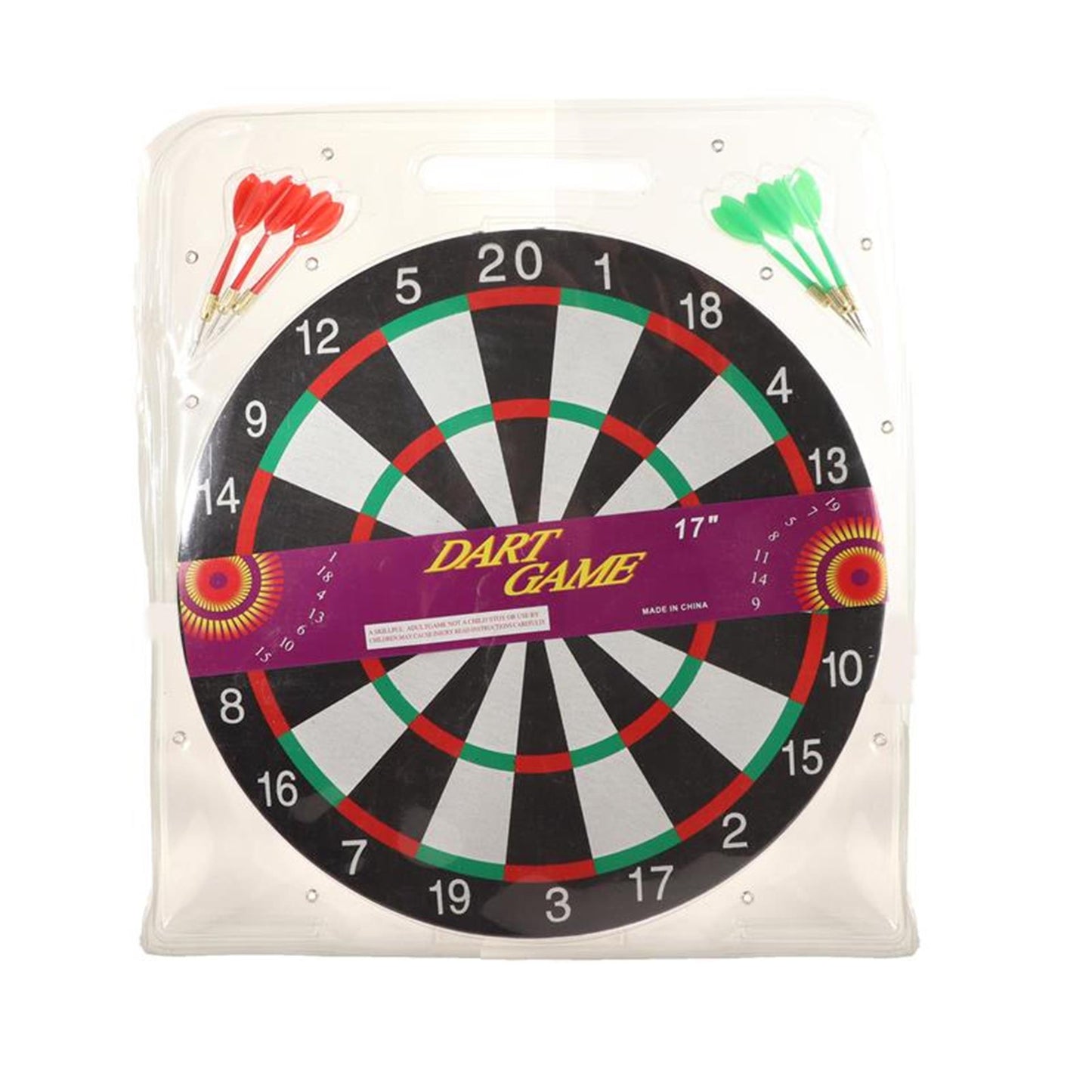 Dartbord met 6 darts 40cm dartbord met 6 darts 40cm