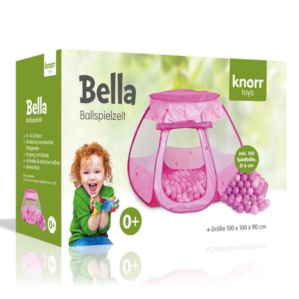 Overige merken knorrtoys speeltent met 100 ballen roze