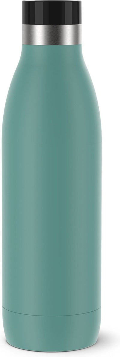Tefal bludrop basic - thermosfles - 0.7l - groen - lekvrij - rvs - geschikt voor warme en koude dranken
