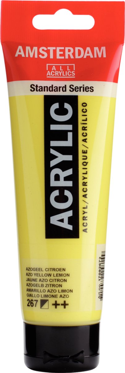 Amsterdam standard series acrylverf tube 120 ml azogeel citroen 267
