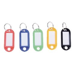 Sleutelhangers od 5x2,2x0,3cm assorti klein