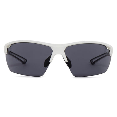 Valiant fietsbril wit smoke lens