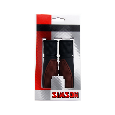 Simson handvat lifestyle donkerbruin-zwart, 92mm, universeel
