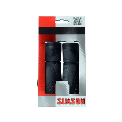 Simson Handvatten Ergonomics zwart-antraciet - Ergonomische peddelvorm, optimale drukverdeling, extra steun, geschikt voor fietsen met zonder gripshift versnelling #Simson #Handvatten #Ergonomics #zwart-antraciet