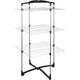 Metaltex tomado - droogtoren fortino 3 - 25 meter drooglengte - ook voor kledinghangers - half geopend te gebruiken