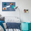 Sigel si-b1207 glasmagneetbord be!board gepoederd blauw 600x400x9mm incl. 2 magneten
