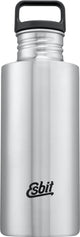Esbit sculptor waterfles - 750ml - zilver - rvs drinkfles - lusdop