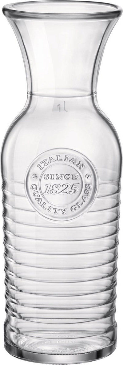 Bormioli rocco schenkkan - 1 liter - glas - karaf - water of wijn kan - sapkan - waterkan