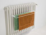 Metaltex tomado - droogrek iseo - 2 meter drooglengte - 58x17cm - wit - radiator - balkon - camping - inklapbaar - breedte aan te passen - afbeelding 2