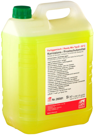 Febi bilstein kühlerschutz ready mix typ d antifreeze type d ready mix renault 5l