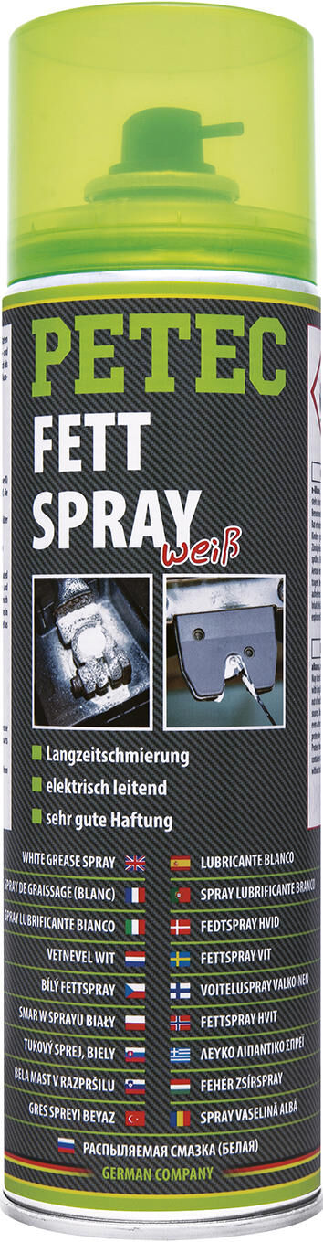 Petec fettspray grease spray white 500 ml