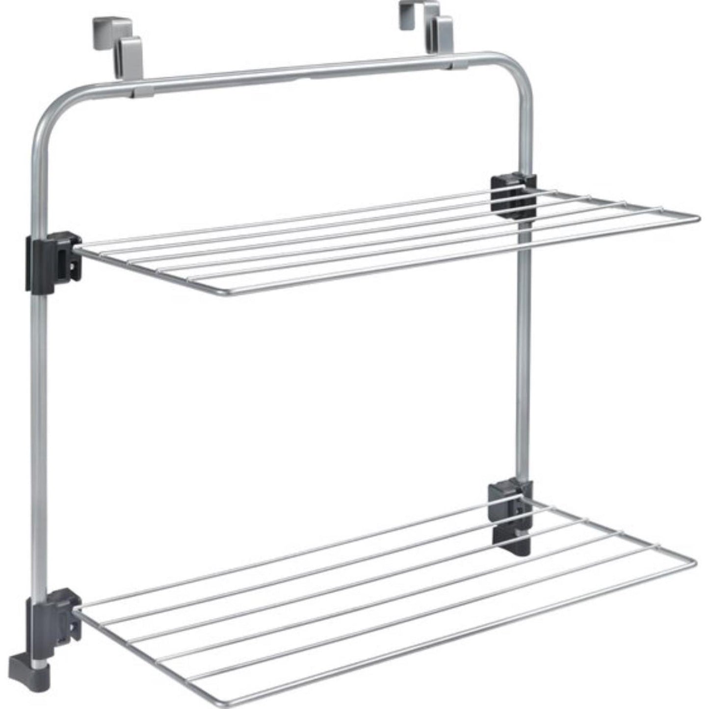 Metaltex tomado - droogrek gale - 7 meter drooglengte - ophangbaar aan deur of douchewand - zilvergrijs - 5 jaar garantie