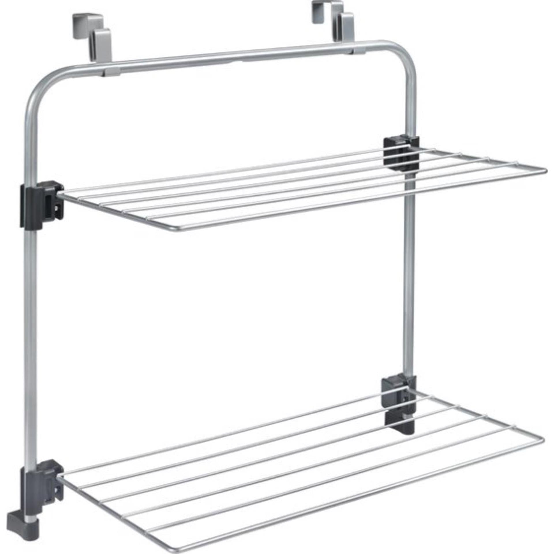 Metaltex tomado - droogrek gale - 7 meter drooglengte - ophangbaar aan deur of douchewand - zilvergrijs - 5 jaar garantie