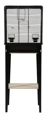 Zolux Vogelkooi chic loft met meubel zwart - afbeelding 2