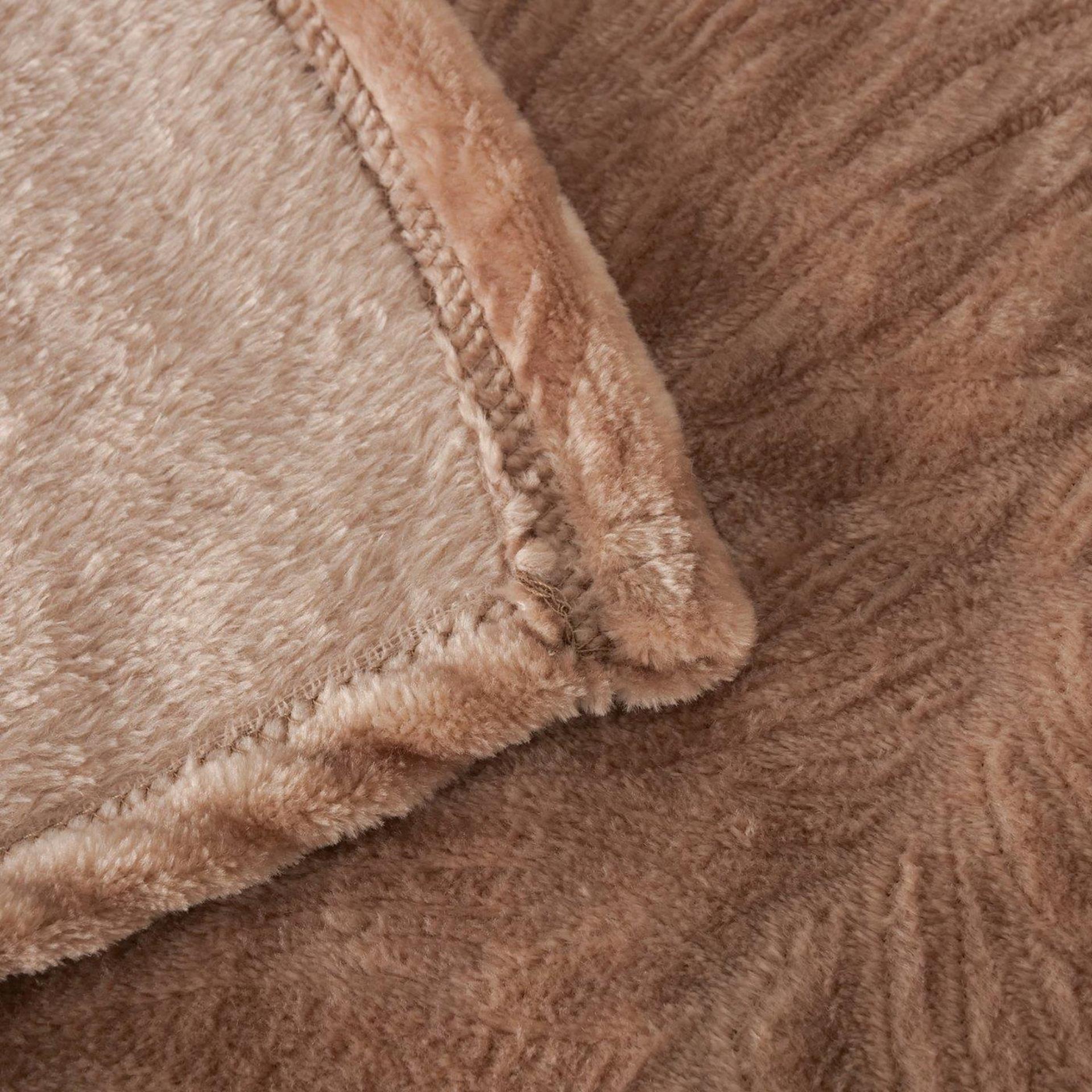 Boltze home woondeken taupe 130cm
