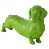 Boltze home figuur tekkel wuffy groen 38x18x24cm polyresin - afbeelding 1