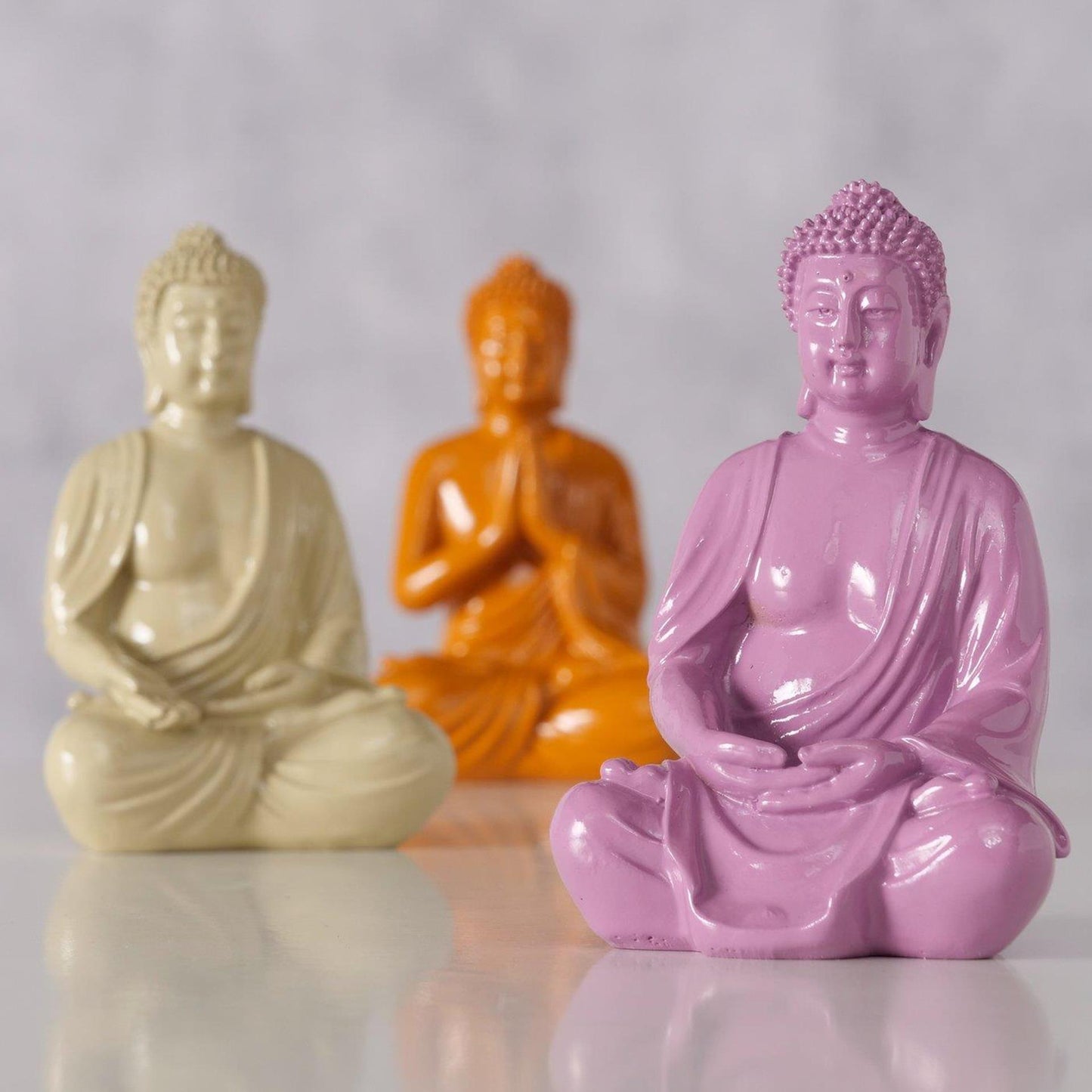 Boltze home figuur buddha 6,5x5x10cm 3 assorti