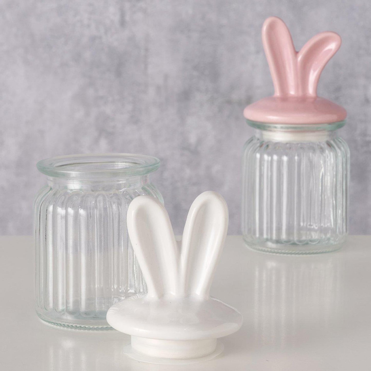 Boltze home voorraadpot oren haas 260ml