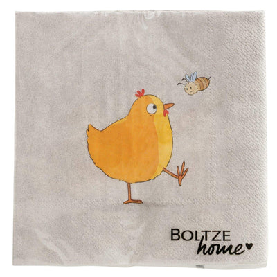 Boltze home servetten henny 16,5x16,5x3cm 2 assorti