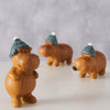 Boltze home figuur nijlpaard wilhelmy 4x3,5x6,5cm 3 assorti
