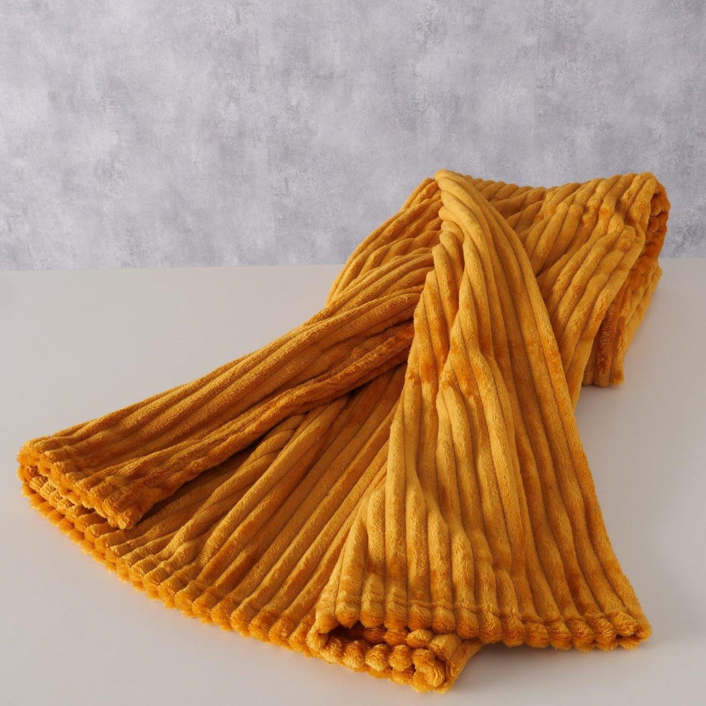 Boltze home woondeken hygge oranje polyester 180x130cm