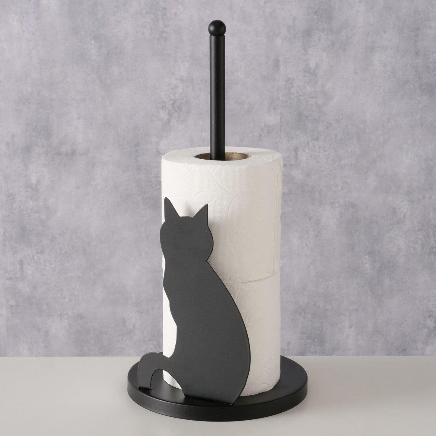 Boltze home keukenrolhouder kat misu 15x15x31cm