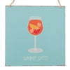 Boltze home wandbord summer spritz 20x20x0,5cm 3 assorti