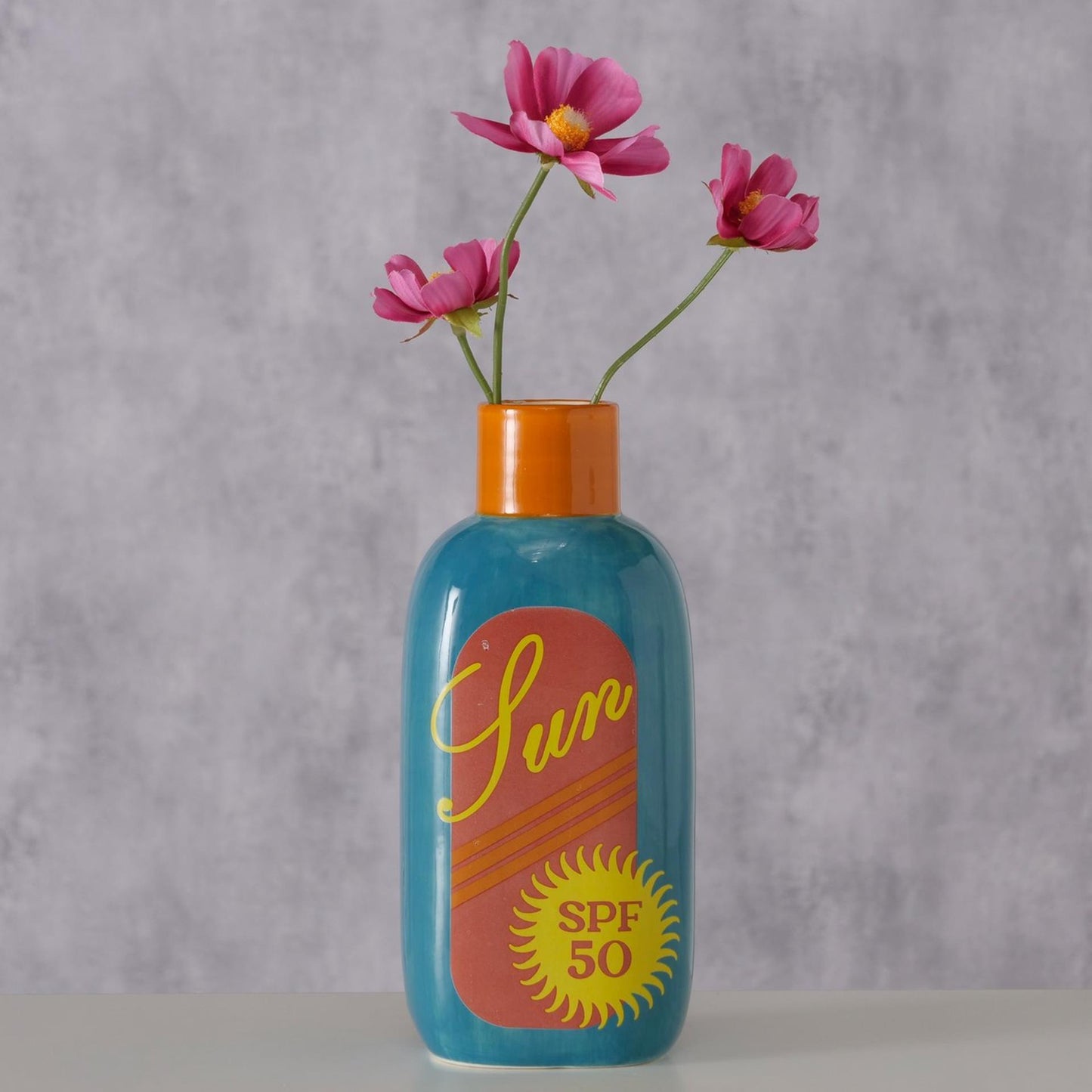 Boltze home vaas zonnebrandfles ø9xh20cm