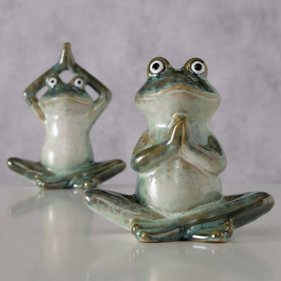 Boltze home figuur steffo kikker h14cm