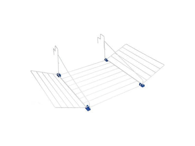 Tomado - droogrek tilburg - voor radiator, balkon, deur of balustrade - 12 meter drooglengte - ophangbaar - zilvergrijs - 5 jaar garantie