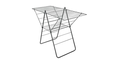 Metaltex rotterdam droogrek 25 m drooglijn 134x58x98 cm zwart