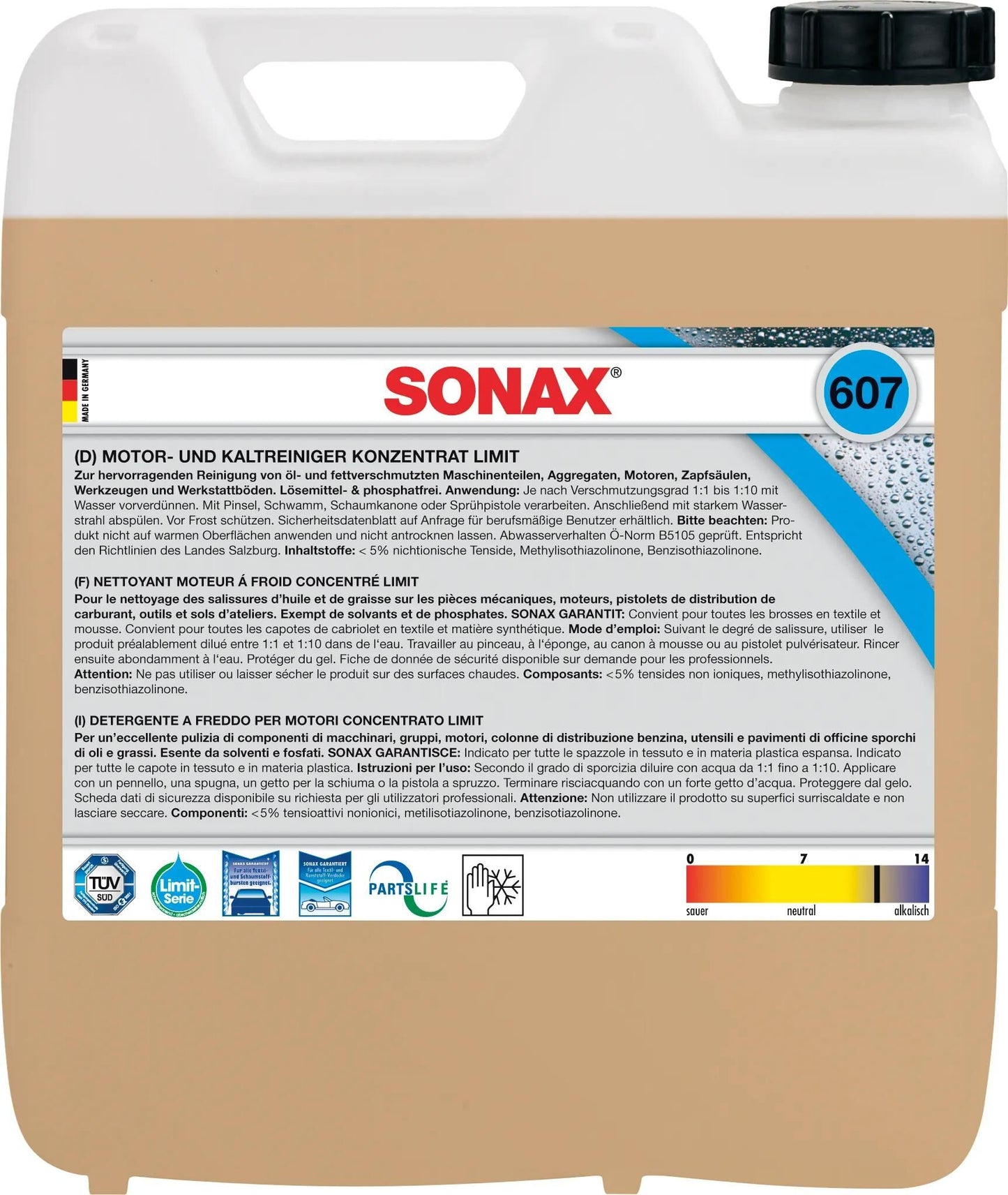 Sonax kaltreiniger limit cold cleaner 10 ltr.