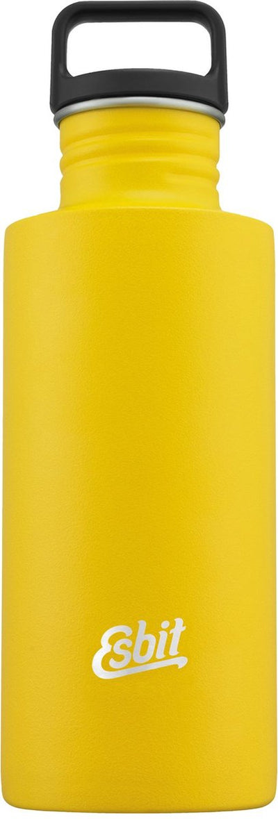 Esbit sculptor waterfles - 750ml - geel - rvs drinkfles - lusdop