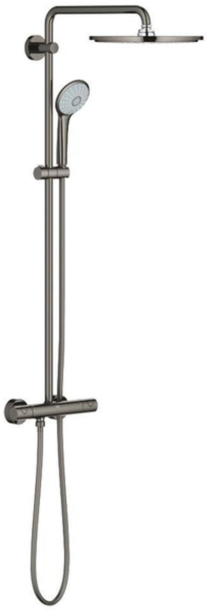 Grohe euphoria xxl 310 douchesysteem - regendouche - ã¸ 31cm - met thermostaatkraan - hard graphite (antraciet glanzend) - 26075a00