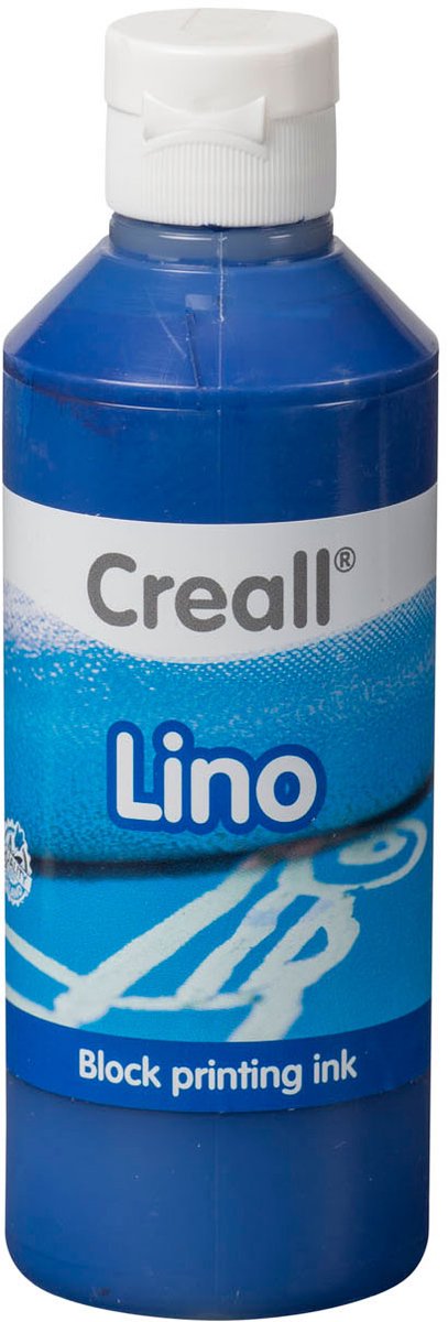 Creall lino blockprintverf donkerblauw, 250ml
