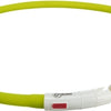 Trixie lichtgevende halsband hond usb siliconen oplaadbaar groen