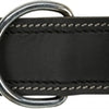 Trixie halsband hond rustic vetleer heartbeat zwart