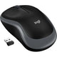 Muis logitech m185 grijs, zwart